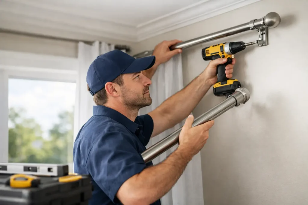 Curtain Rod Installation Service Done Right