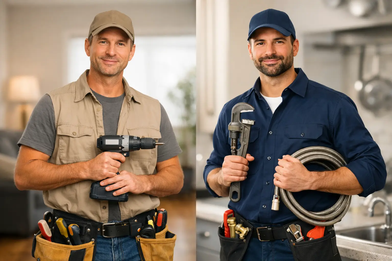 Handyman or Plumber Comparison for Home Repairs