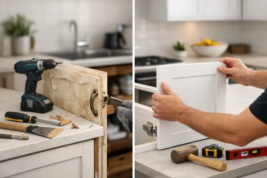 Repair or Replace Kitchen Cabinets?