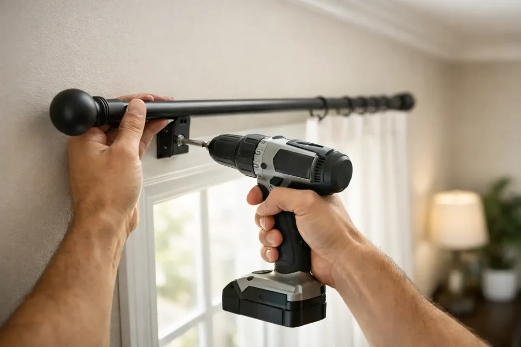 How to Install Curtain Rods Properly at Home